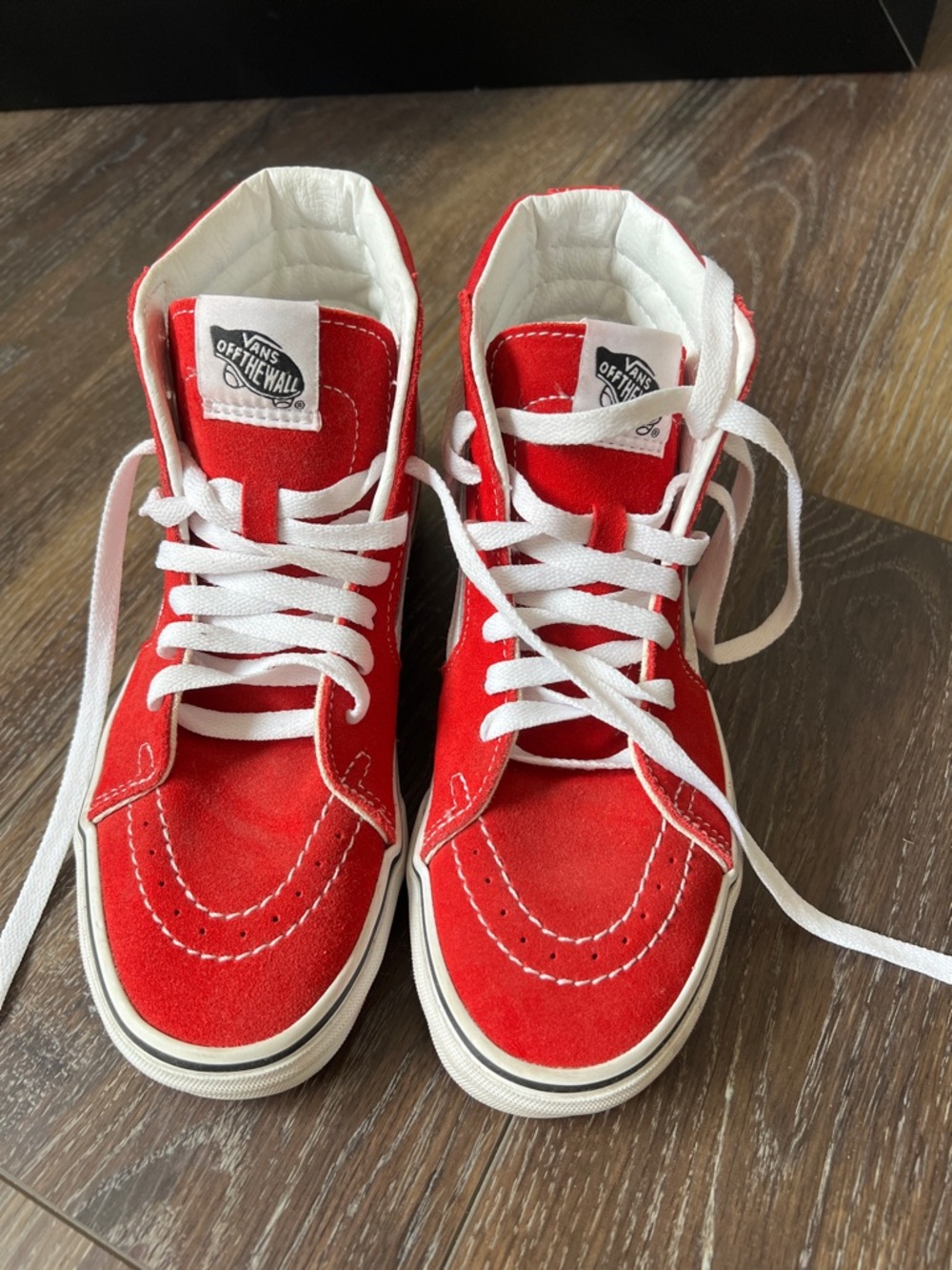 Vans Red Sk8-Hi Sneakers